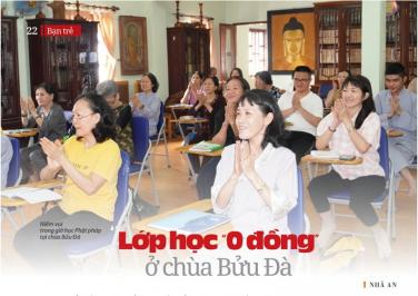 Lớp học "0 đồng" ở chùa Bửu Đà