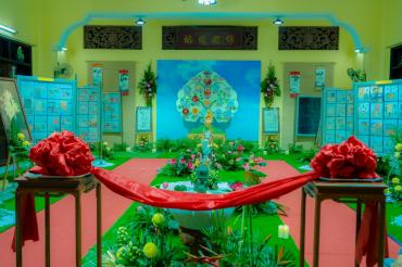Khai mạc triển lãm Tem – Thư pháp – Tranh họa, Chào mừng Đại lễ Phật đản tại chùa Bửu Đà