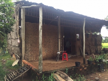 Quỹ Từ thiện chùa hỗ trợ xây nhà cho gia đình anh Có và chị Điệp tại Tiền Giang