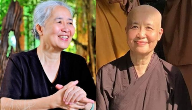 Chuyên gia ẩm thực Nguyễn Dzoãn Cẩm Vân xuống tóc xuất gia: Luôn có Phật trong lòng
