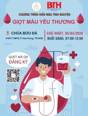 CHÙA BỬU ĐÀ - HIẾN MÁU NHÂN ĐẠO