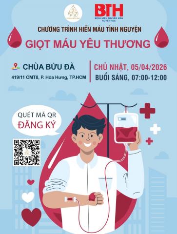 CHÙA BỬU ĐÀ - HIẾN MÁU NHÂN ĐẠO