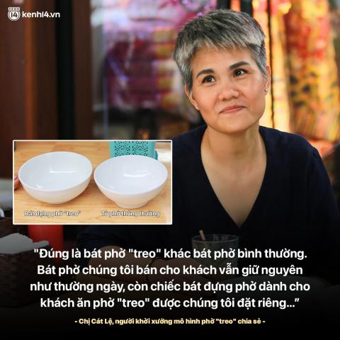 Bát phở treo khác thường