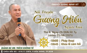 Kính mời quý Phật tử về Thính pháp & Sám Hối tối 29/6nAl (22/08/2025)