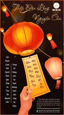 CHÙA BỬU ĐÀ: LỒNG ĐÈN ƯỚC NGUYỆN MÙA VU LAN