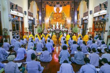 CHÙA BỬU ĐÀ: LỄ THÍ THỰC ĐỊNH KỲ – THUYẾT PHÁP & SÁM HỐI NGÀY 14/06/ÂL