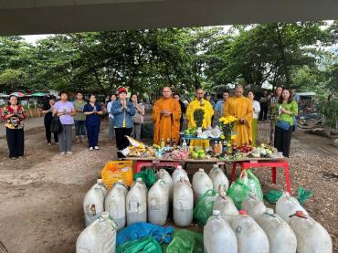 Định kỳ phóng sanh tháng 07Al mùa Vu lan Báo hiếu của đạo tràng chùa Bửu Đà