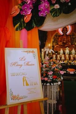 Lễ Hằng Thuận của đôi uyên ương Lào Trí Đường và Nguyễn Thị Lệ Hà 