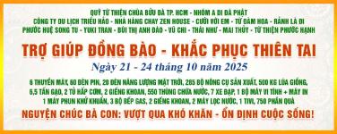 Chùa Bửu Đà: Tổng kết chương trình cứu trợ miền Bắc