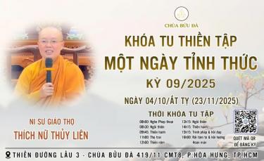  THÔNG BÁO KHÓA TU MỘT NGÀY TỈNH THỨC 