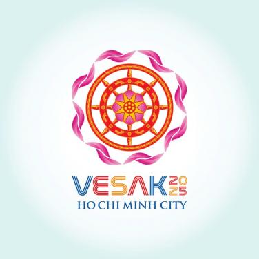 Logo (biểu trưng) chính thức của Đại lễ Vesak Liên Hiệp Quốc 2025 tại Việt Nam