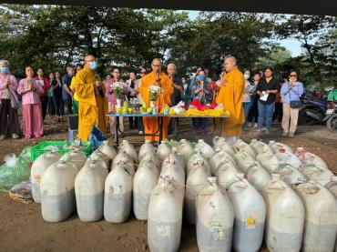 Chùa Bửu Đà: tổng kết phóng sanh tháng 10AL.